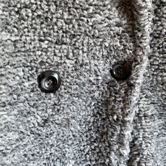 Stoosh fuzzy grey coat size medium. - Picture 7 of 13